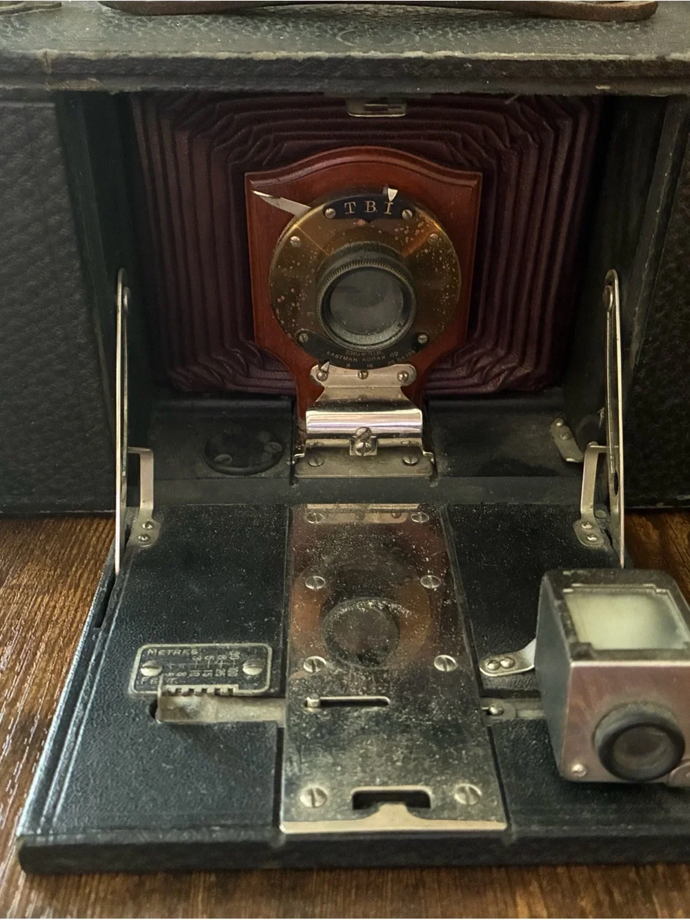 Antique Eastman Kodak No. 3 Folding Brownie Camera Model A TBI Shutter